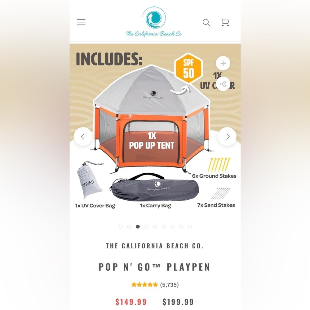 Pop N Go Play Pen + Play Mat